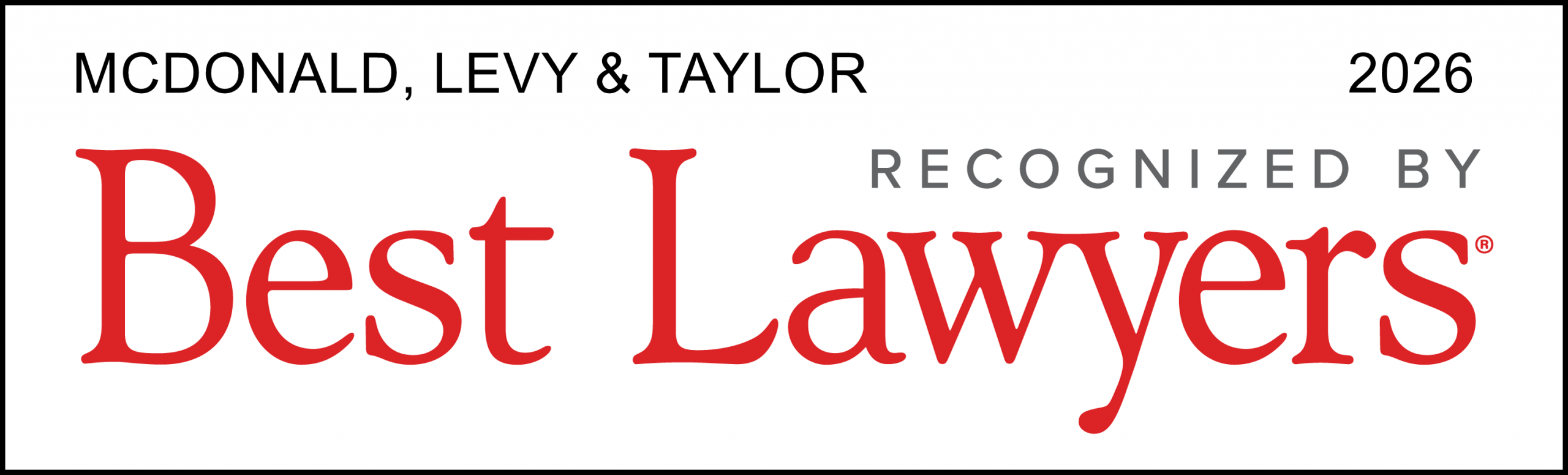 Best Lawyers - McDonald, Levy & Taylor